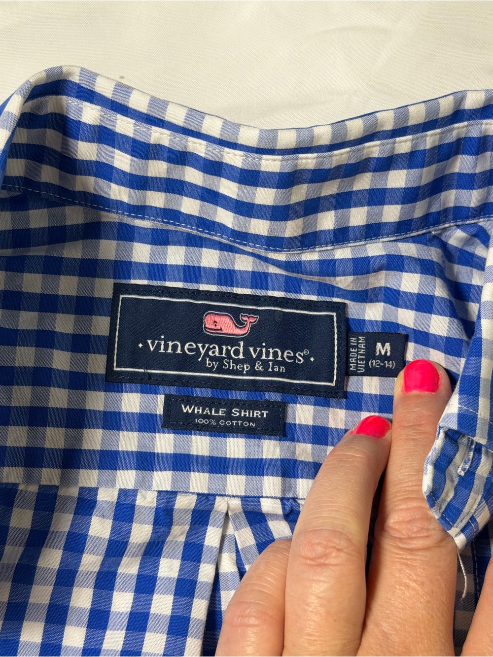 Vineyard Vines Blue Gingham boys Shorts
